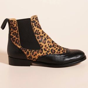 Anthropologie Taylor Chelsea Leopard Boots - 6 NWT